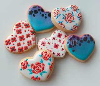 GALLETAS DE CORAZONES SURTIDOS PARA SAN VALENTIN