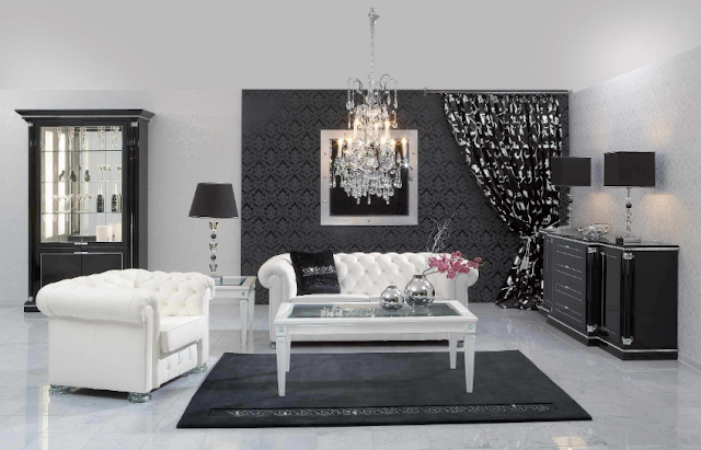 WONDERFULL BLACK AND WHITE INTERIOR DESIGNS