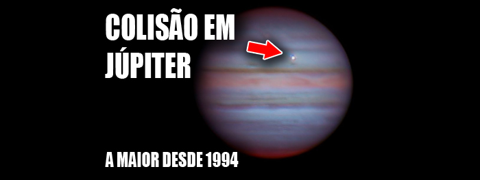 O maior impacto detectado em Júpiter desde 1994