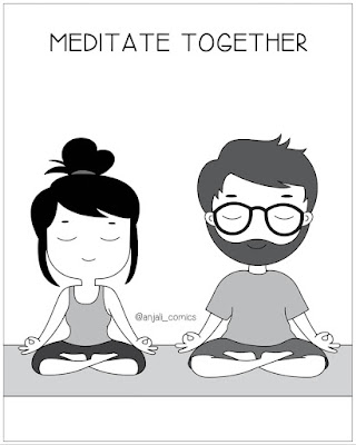 Cute couple of memes for her - Meditation is a way for nourishing and blossoming the divinity within you