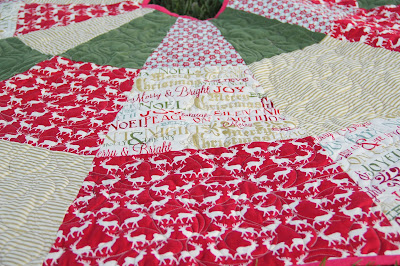 Christmas in July tree skirt, made using a free tutorial