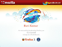 Firefox Guiness Book of World Records Certificate