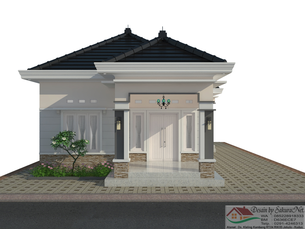 Desain 3D Rumah By SakuraNet Desain Rumah Minimalis L1 7x12