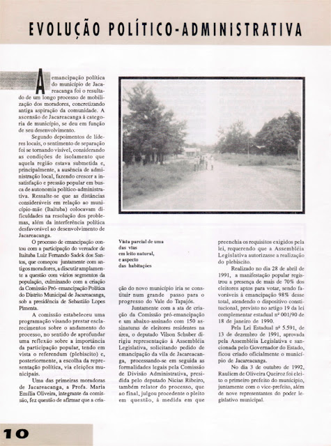 REVISTA NOVOS MUNICÍPIOS PARAENSES - MUNICÍPIO DE JACAREACANGA – 1993