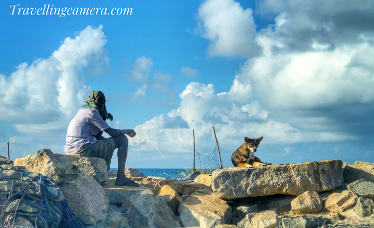 As I walked along the sandy beach, the warm sun beat down on my skin and the sound of the waves crashing against the shore filled my ears. The salty sea air filled my lungs and I felt a sense of peace and tranquility wash over me.