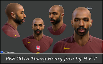 PES 2013 Thiery Henry face by H.F.T