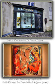 Paris - Montmartre - Le Bateau Lavoir. Picasso - Les Demoiselle d'Avignon