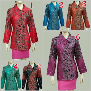 Model baju atasan wanita motif batik