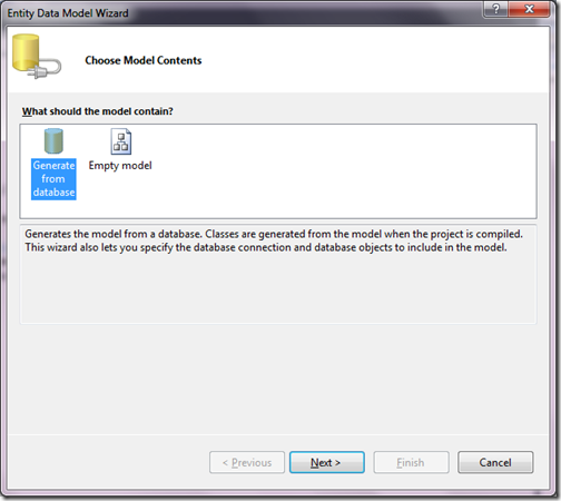 Choose entity framework Model content for stored procedure output parameter Choose model context for entity framework stored proecdure output parameter