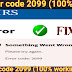 [100% fixed*] irs error code 2099 (working method) 
