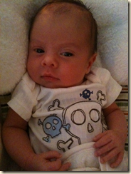 jackson skull onesie