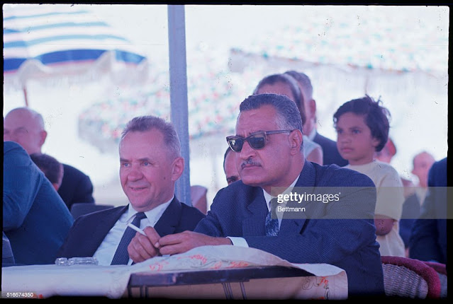 Nasser with the chairman of USSR Premier Alexei Kosygin