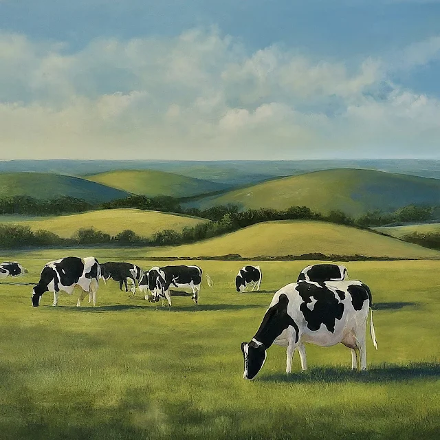 Black and white cow images