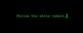 mensaje sigue al Conejo Blanco Matrix