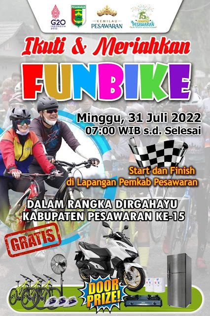 Fun Bike HUT Kabupaten Pesawaran ke 15