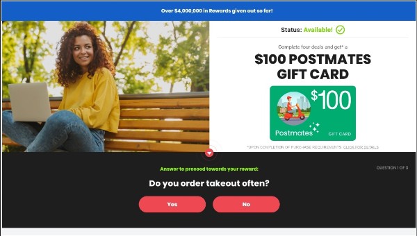 Get $100 to Spend on Postmates Now!