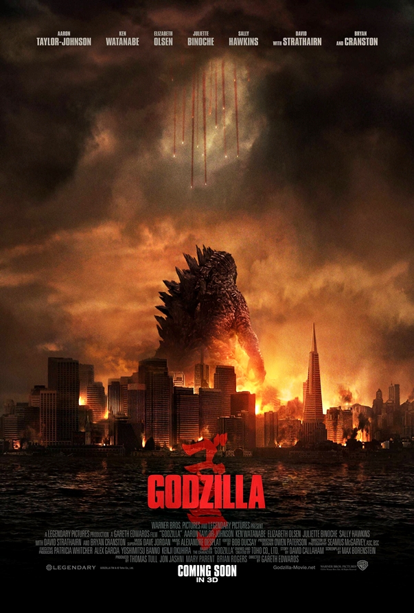 Póster Godzilla, de Gareth Edwards