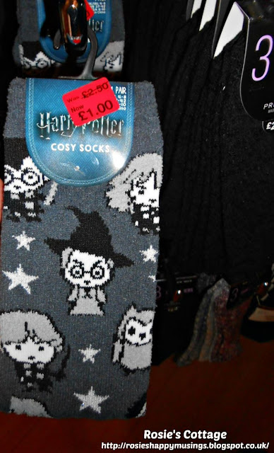 Let's Go Shopping: Part Two - A Visit to Primark: How sweet are these cosy socks with the adorable Chibi Harry Potter characters?