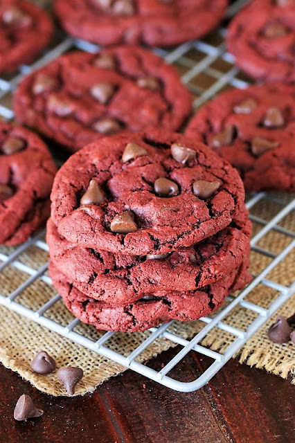 Red Velvet Cookies with Milk Chocolate Chips Image