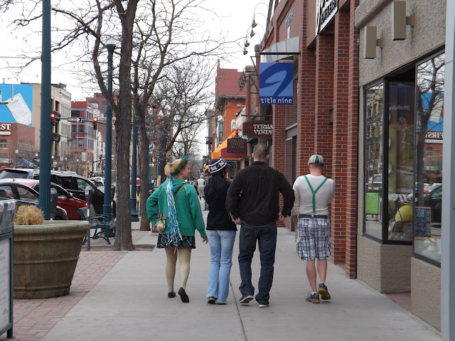 St. Patrick's Day in Colorado Springs.Amerikanskaya family with Russian roots