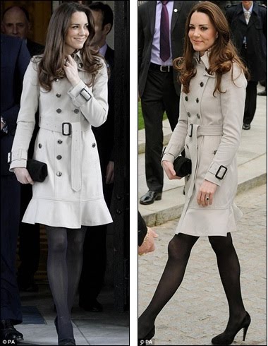 kate middleton younger sister kate middleton burberry coat. Sartorial hit: Kate looked