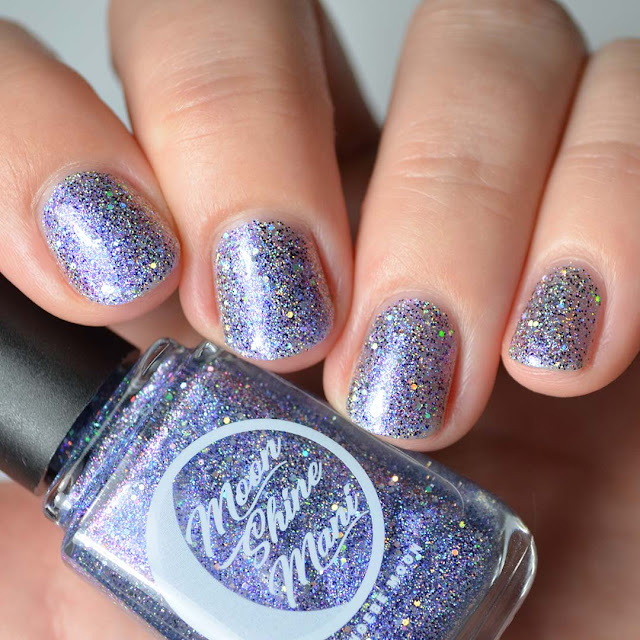 blue jelly glitter nail polish