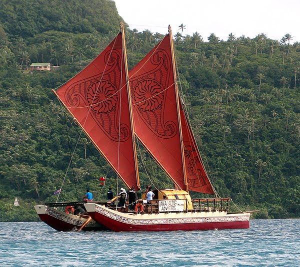polynesian double-hulled canoe, tonga ships pinterest
