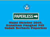 Kenaikan Pangkat Bulan Oktober 2019 Sudah Berbasis Paper Less