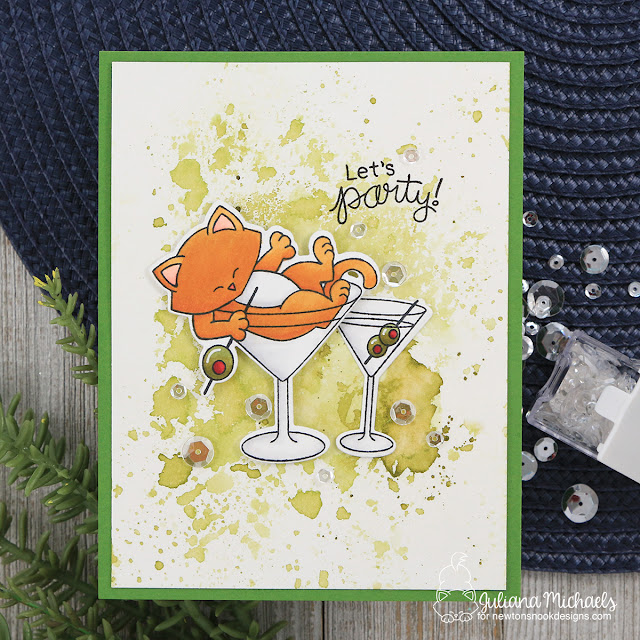 Let's Party Card by Juliana Michaels featuring Newton's Nook Designs Newton Celebrates Stamp Set