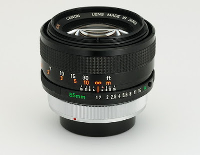 Canon FD55mm F1.2AL Lens : First Canon interchangeable lens for SLR cameras