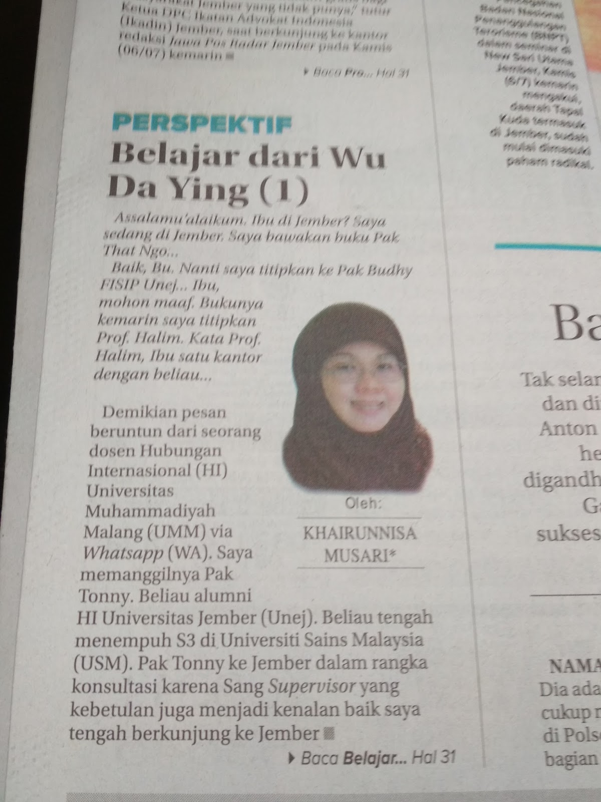 Oleh Khairunnisa Musari