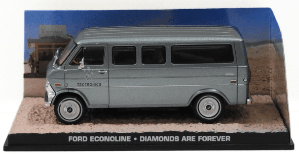 bond in motion 1:43 eaglemoss, ford econoline 1:43 diamonds are forever