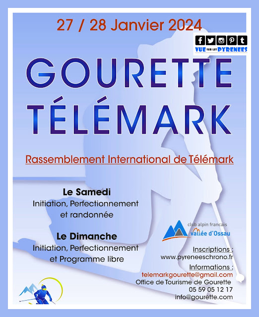 week-end Télémark 2024 à Gourette