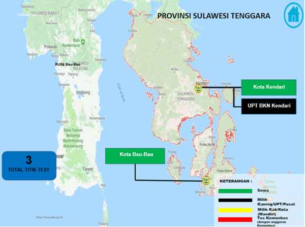 Lokasi Tes Cat BKN Propinsi Sulawesi Tenggara