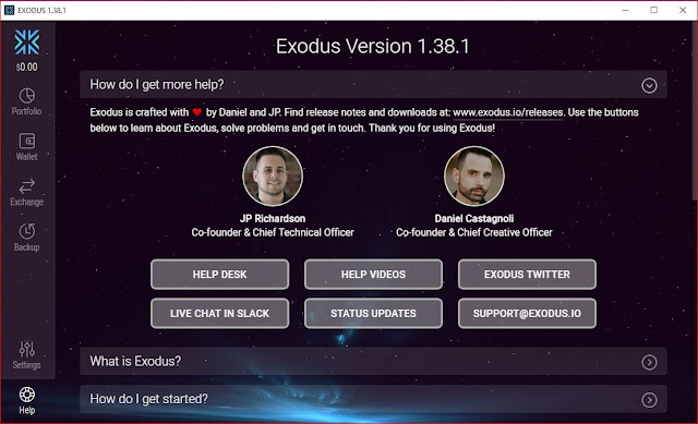 Exodus أفضل وارقى محفظة للعملات الرقمية على الاطلاق.