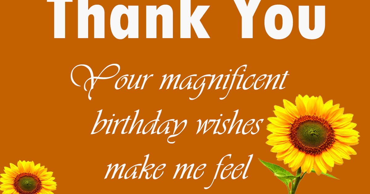 Thanks Message for Birthday Wishes | Thank You!