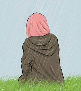 Gambar Kartun Muslimah Sedih