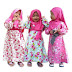 Baju Muslim Anak Perempuan Bahan Katun