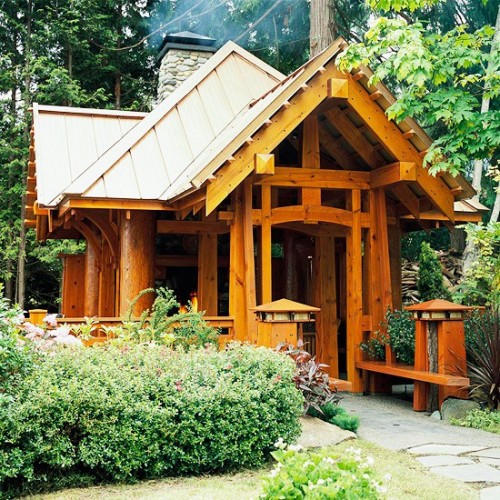 Dekorasi Pondok Taman Tips Rumah Interior Desain 