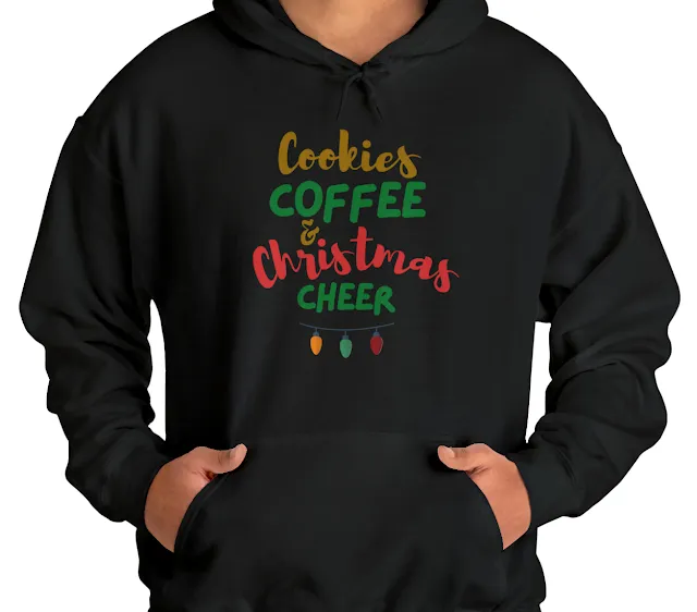 Unisex Cookies, Coffee and Christmas Cheer Heavy Blend™ Hooded Sweatshirt