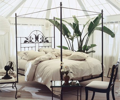 Go on to see more views of beautiful canopy beds and swag treatments 