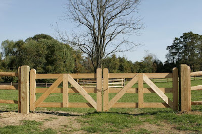 cypress post and rail fence