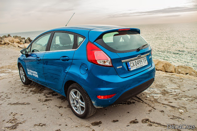 The 2014 Ford Fiesta - side and rear view