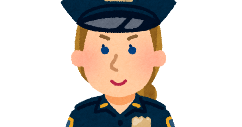 アメリカの警察官のイラスト 女性 かわいいフリー素材集 いらすとや