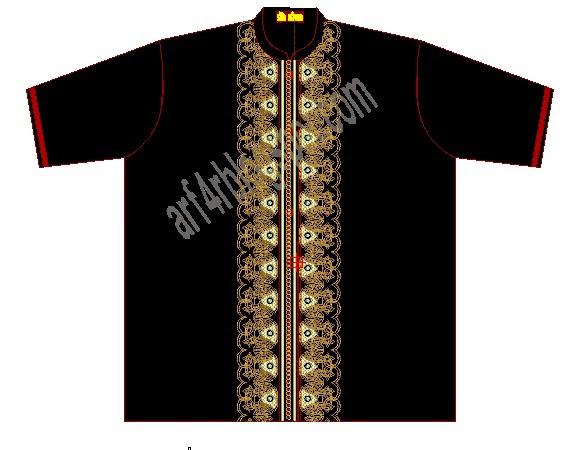 22 Contoh Gambar Motif Bordir Baju Koko Terbaru 2020