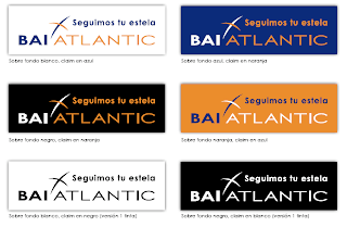 logotipo, identidad corporativa, bai atlantic, iberia, british airways, aerolínea, manual