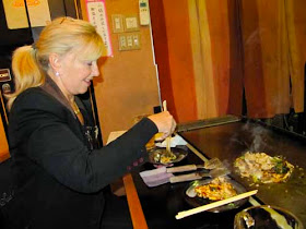 Pat Dunlap Okonomiyaki Japanese Pancakes Kyoto Japan Food
