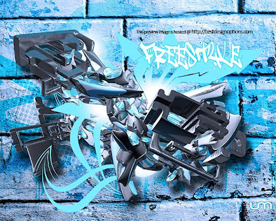 Free Style 3D Graffiti Wallpapers by Unscenemedia