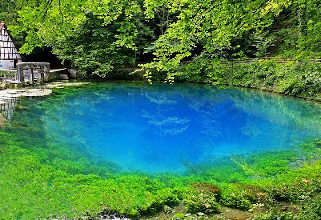 The Blautopf, Southern Germany, Nature, lake, amazing, environment, swabian jura's, river Blau, tapandaola111