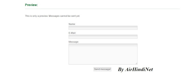 Contact Form Setting 3